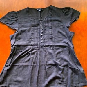 Banana republic black cotton top